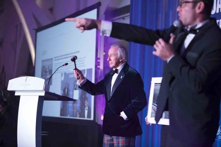 Live auction — going once, going twice